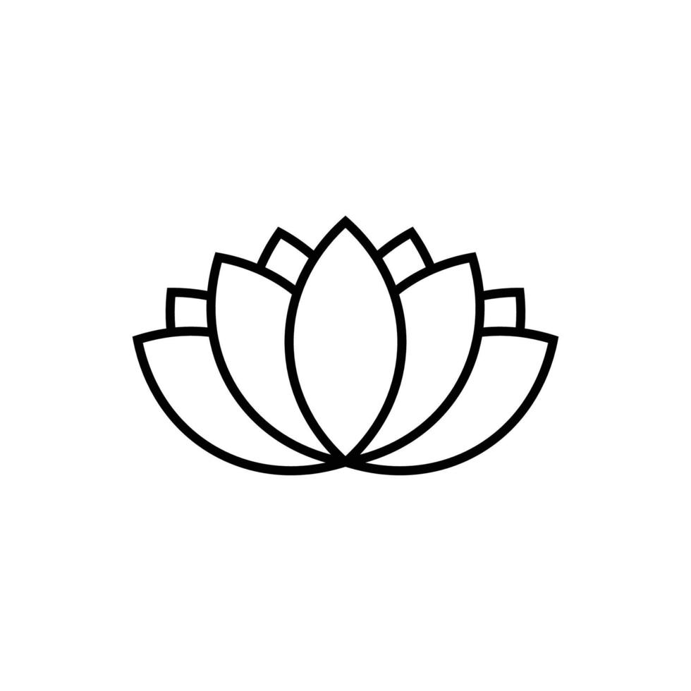 Lotus-Icon-Design-Vorlage vektor