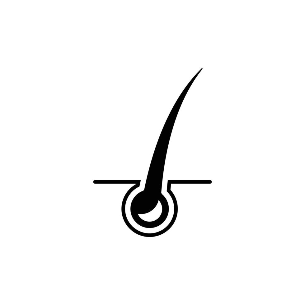 Haar-Logo-Icon-Design-Vorlage-Vektor vektor