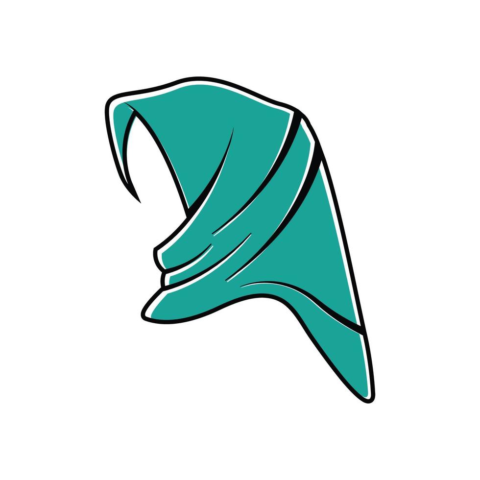 Hijab-Logo-Icon-Design-Vorlagenvektor vektor