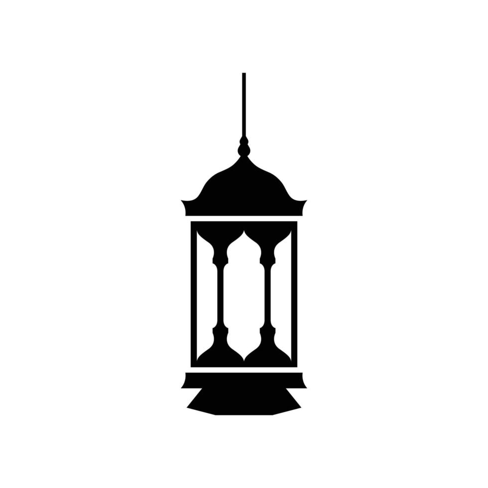 islamisk lykta logotyp ikon designmall vektor