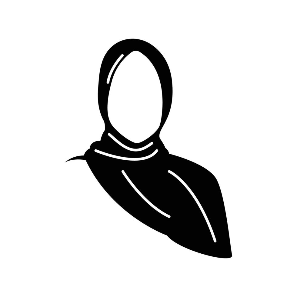 Hijab-Icon-Design-Vorlage vektor