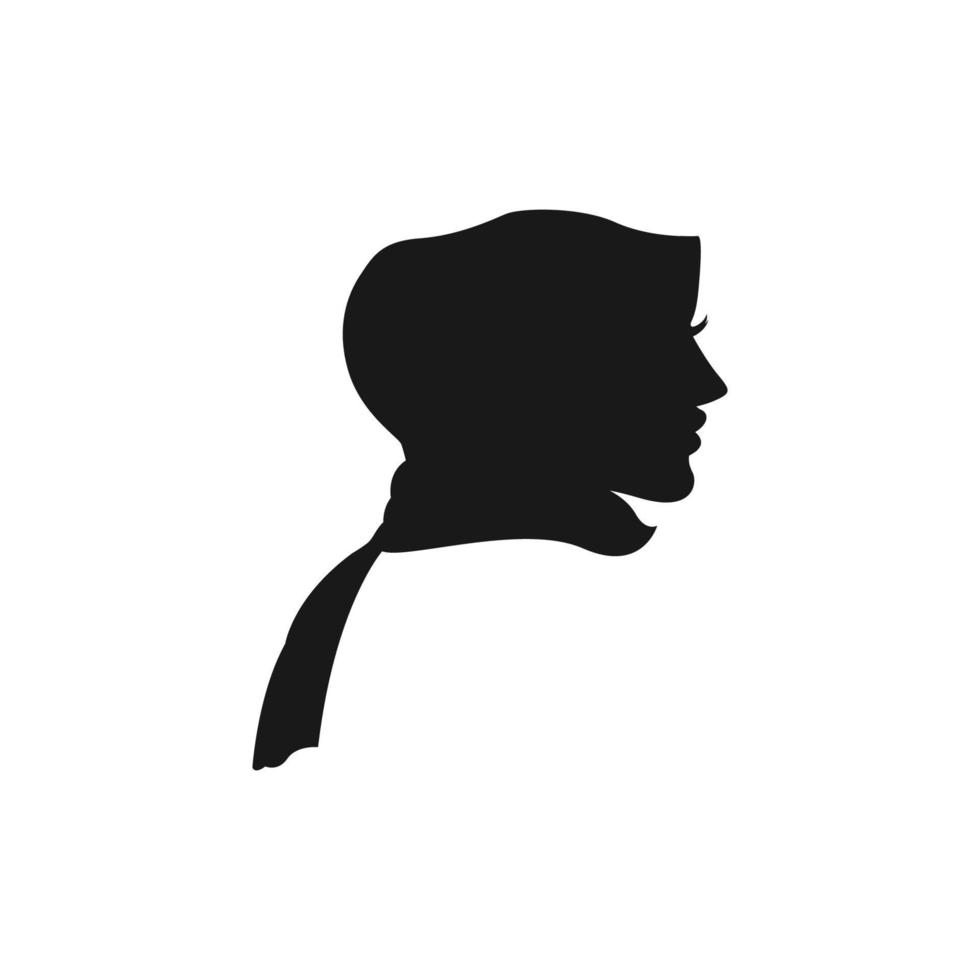 Hijab-Logo-Icon-Design-Vorlagenvektor vektor