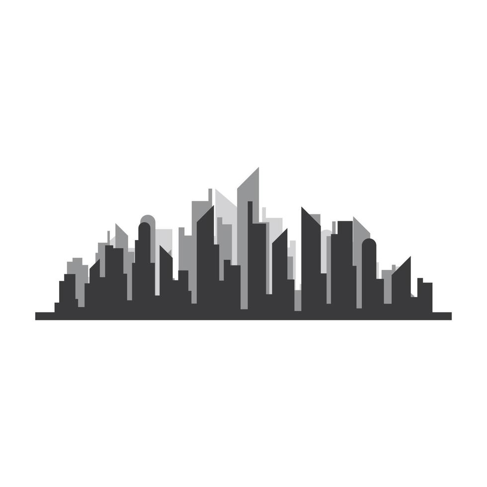 Silhouettendesign-Vektor der Skyline der Stadt vektor