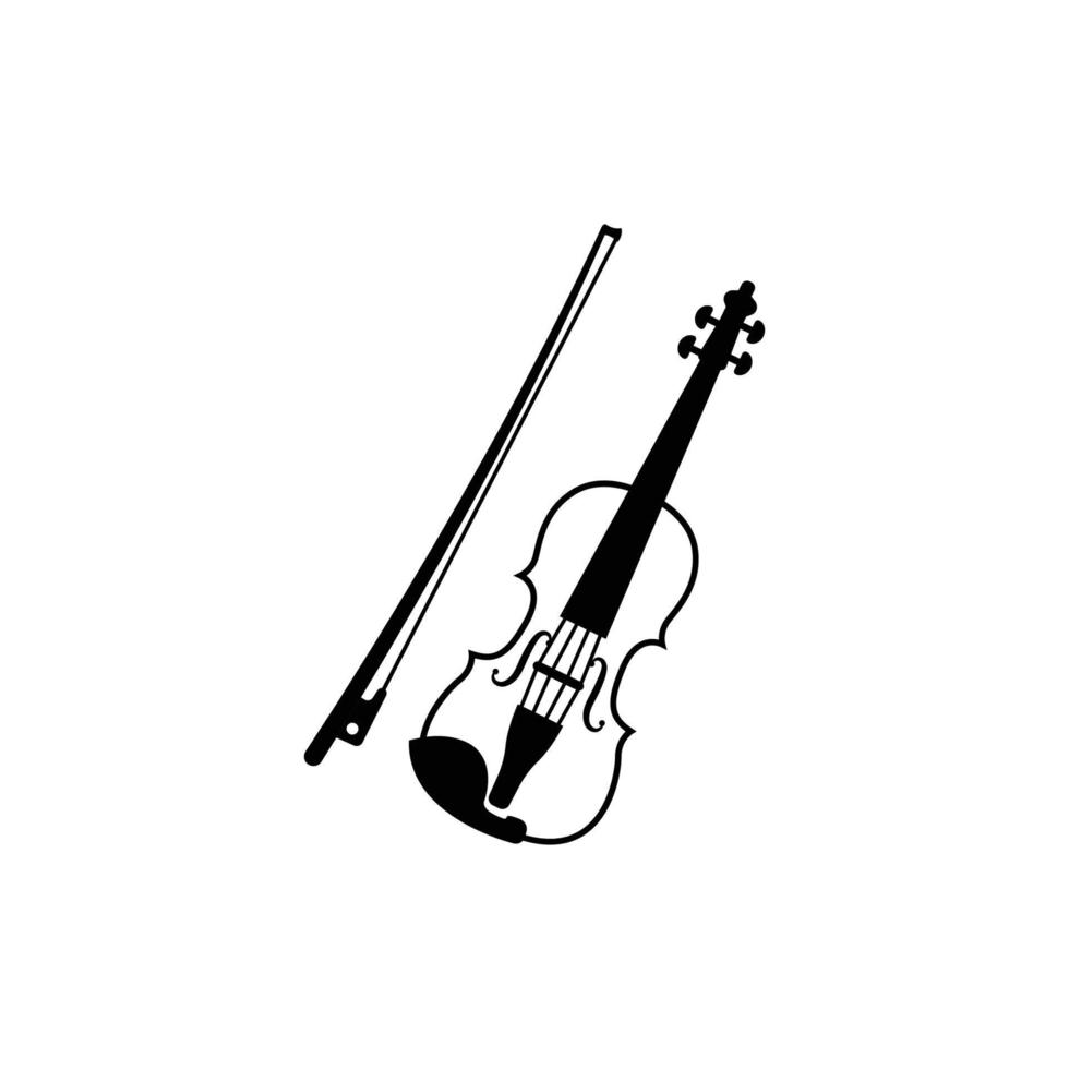 violin grafisk design mall vektor