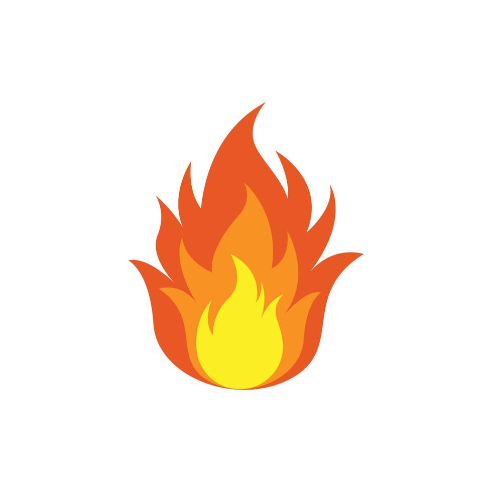 Feuer-Icon-Design-Vorlage vektor