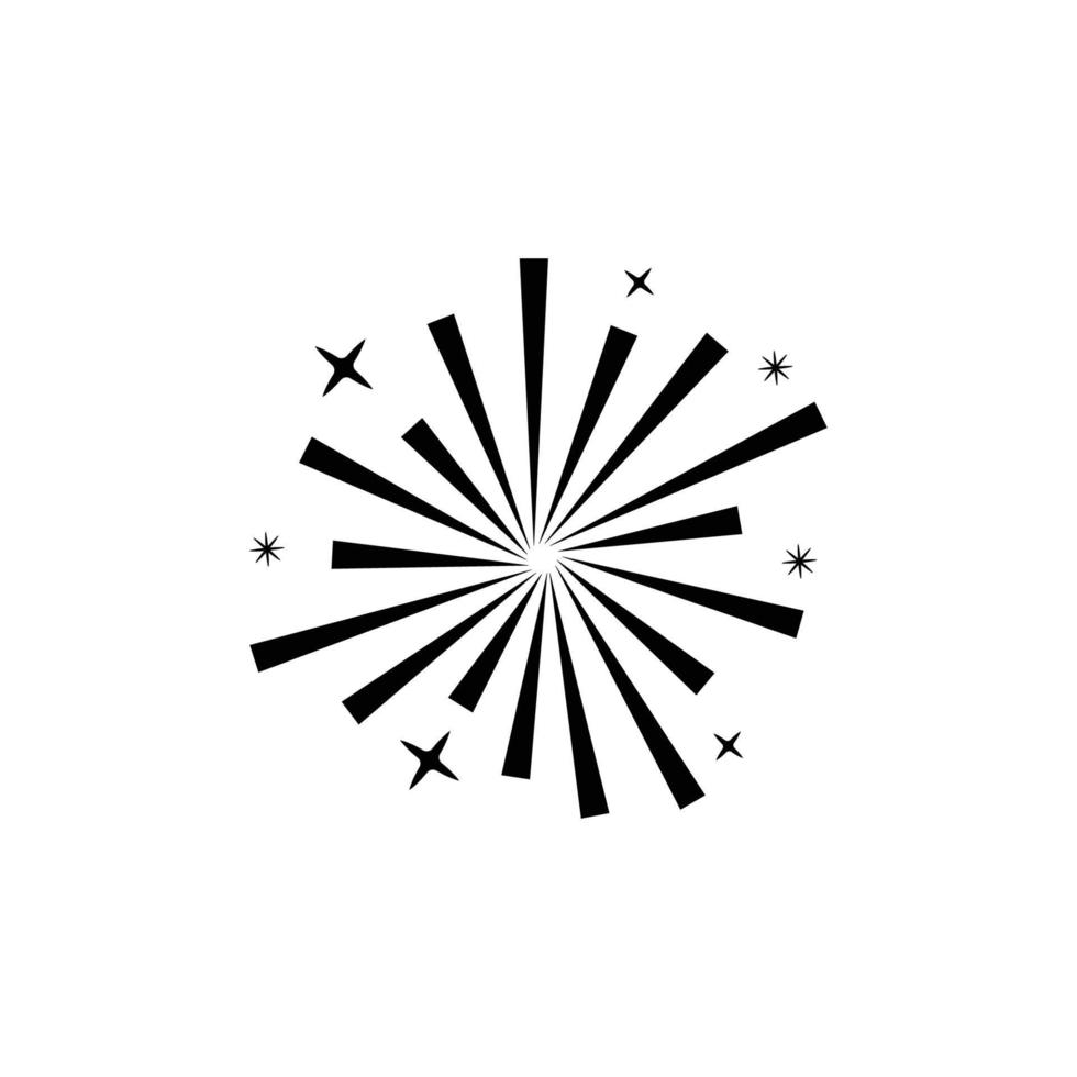 Feuerwerk-Logo-Icon-Design-Vorlage-Vektor vektor