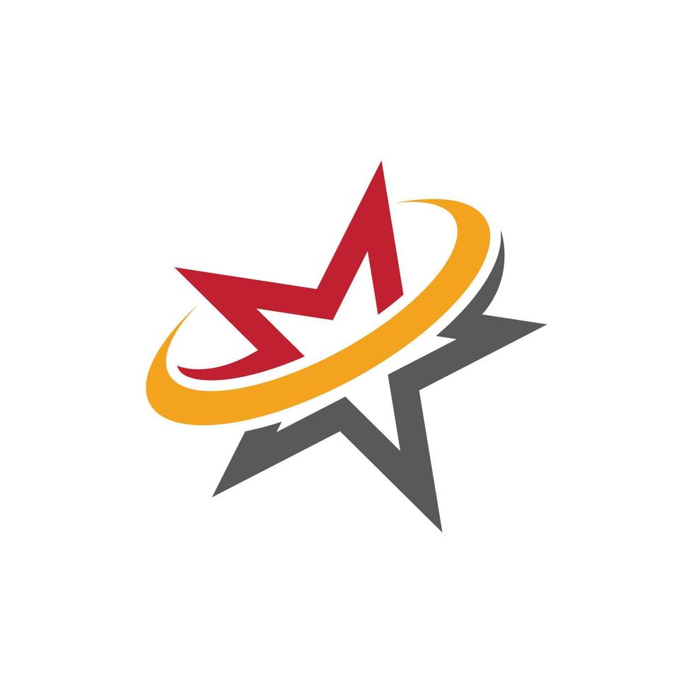 stjärna logotyp ikon designmall vektor