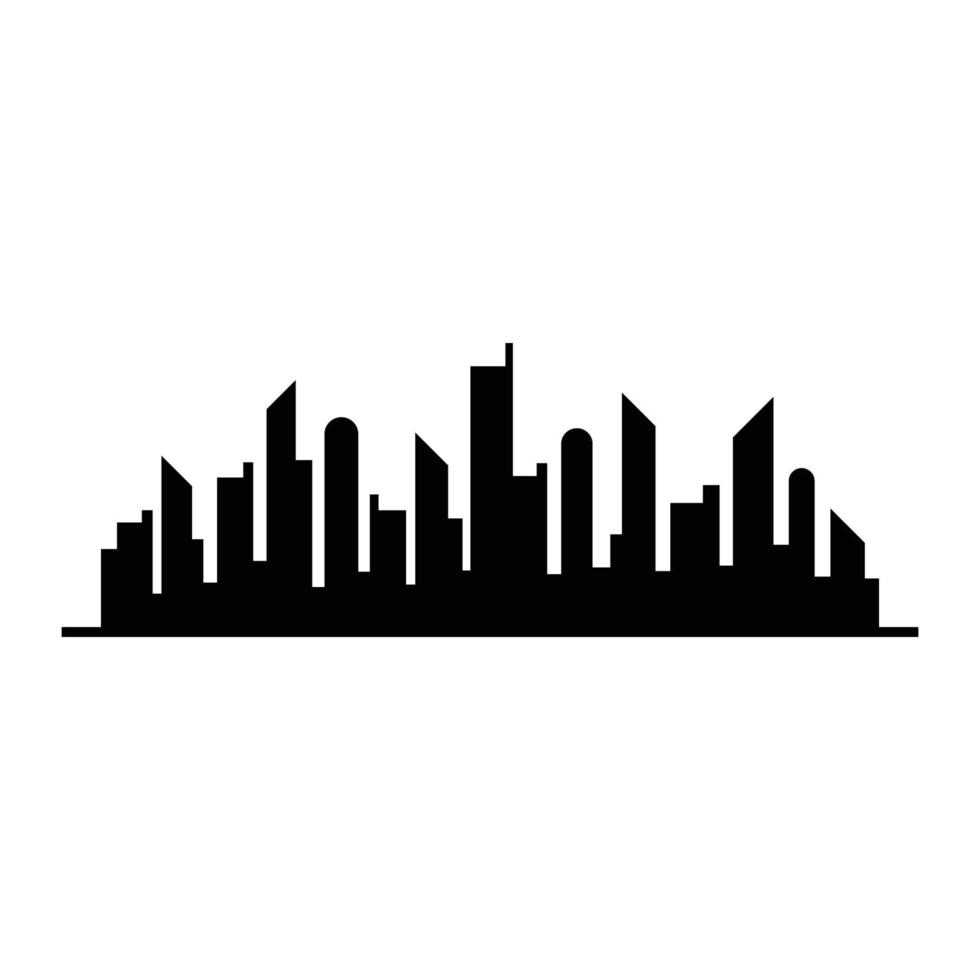 Silhouettendesign-Vektor der Skyline der Stadt vektor