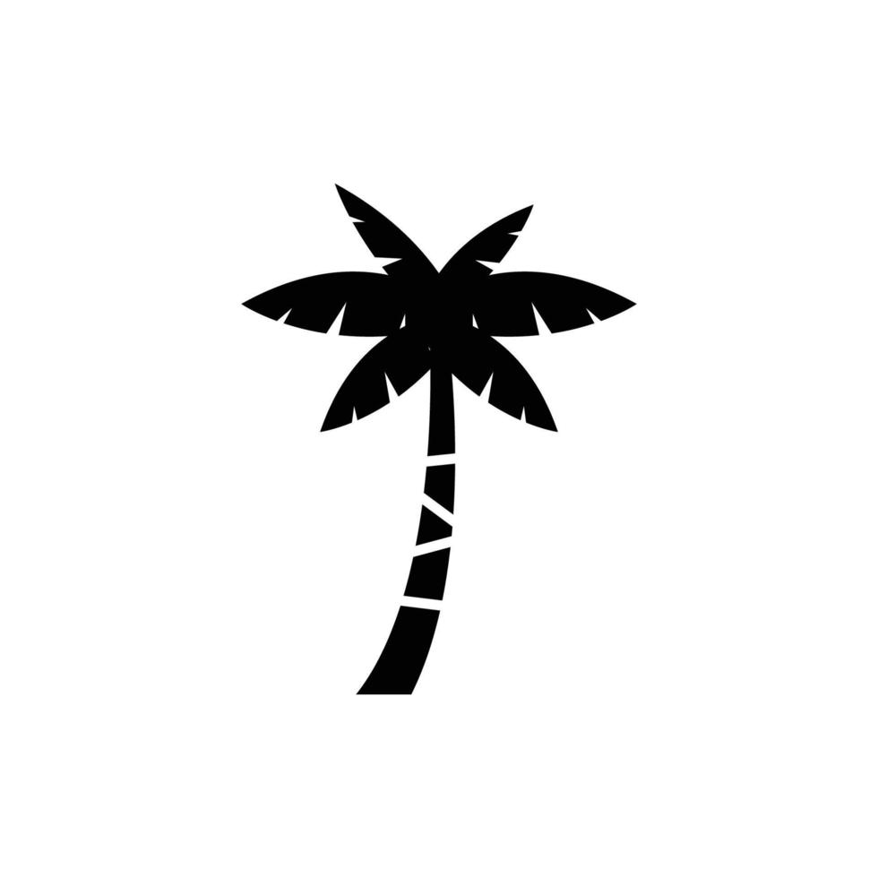 Kokosnussbaum-Symbol-Design-Vorlage vektor