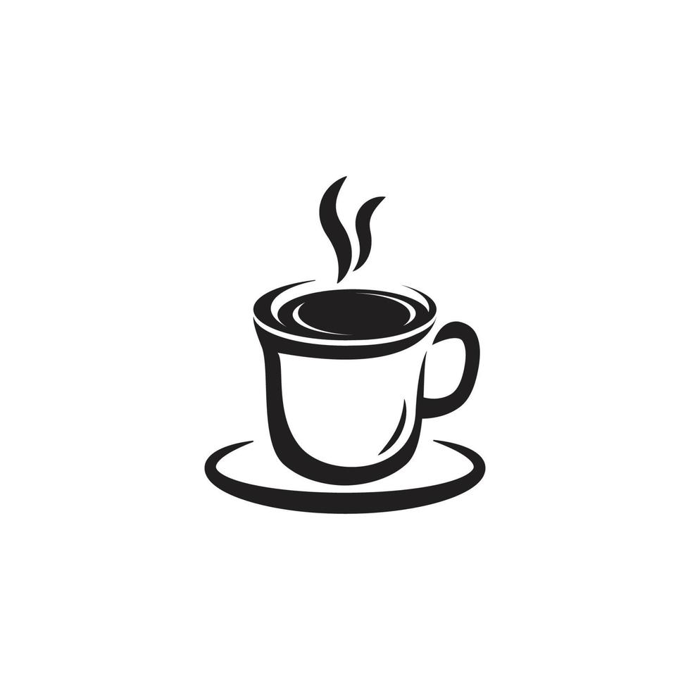 Kaffee-Icon-Design-Vorlage vektor