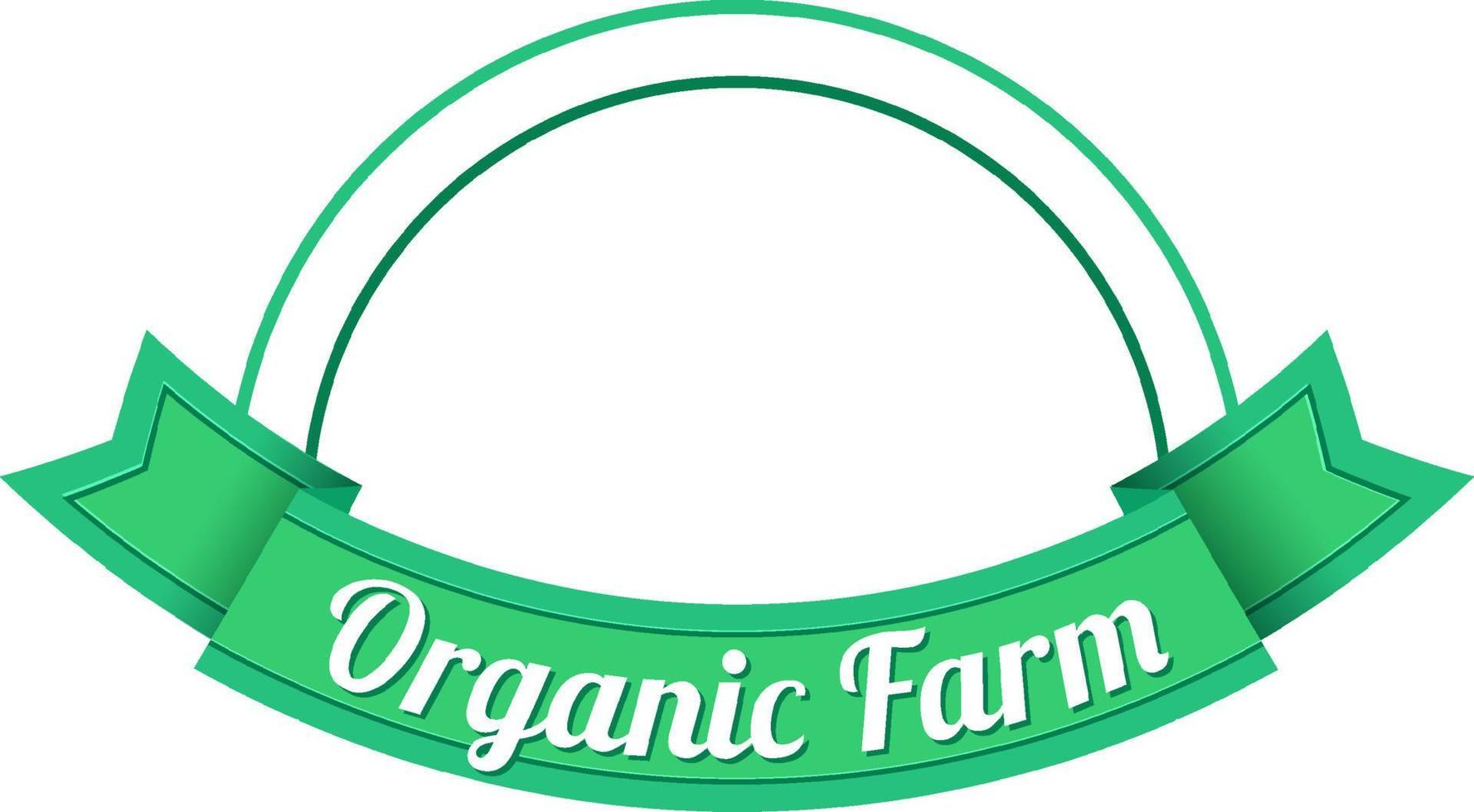 Bio-Bauernhof-Logo-Vorlage für Produkte vektor