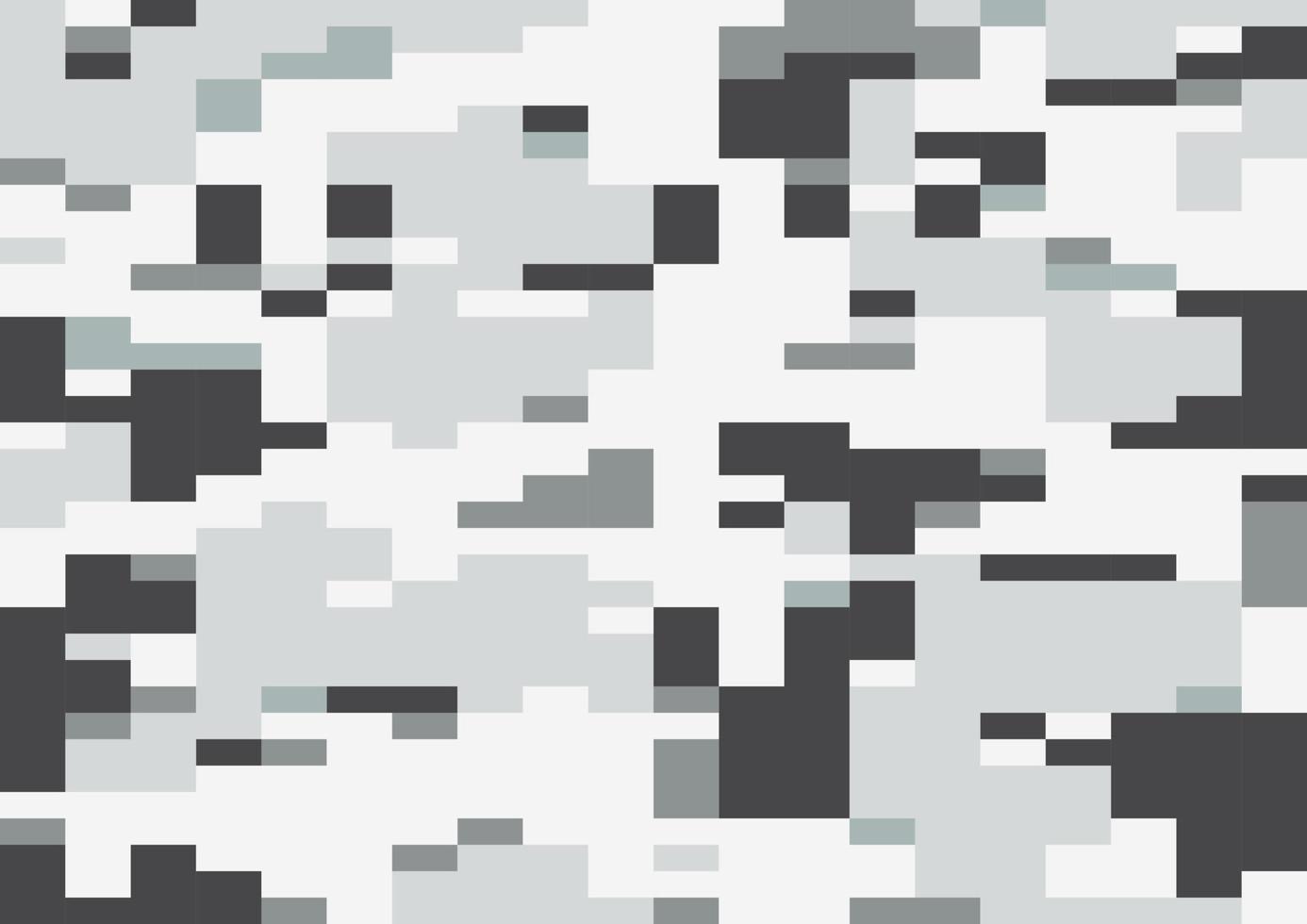 vinter digi camo vektor, seamless mönster. snow multi-scale modern 8bit pixel kamouflage i vita och grå toner. digicamo design. vektor