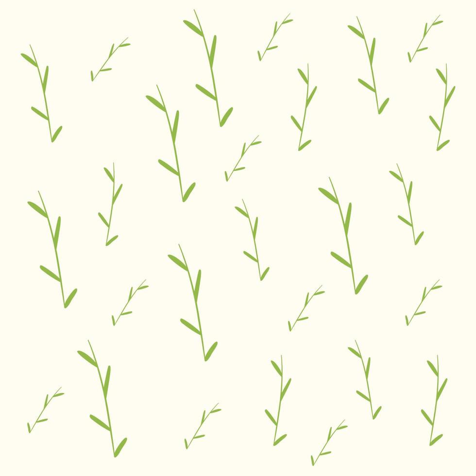 grüne pflanzen und blätter nahtloses muster vektor