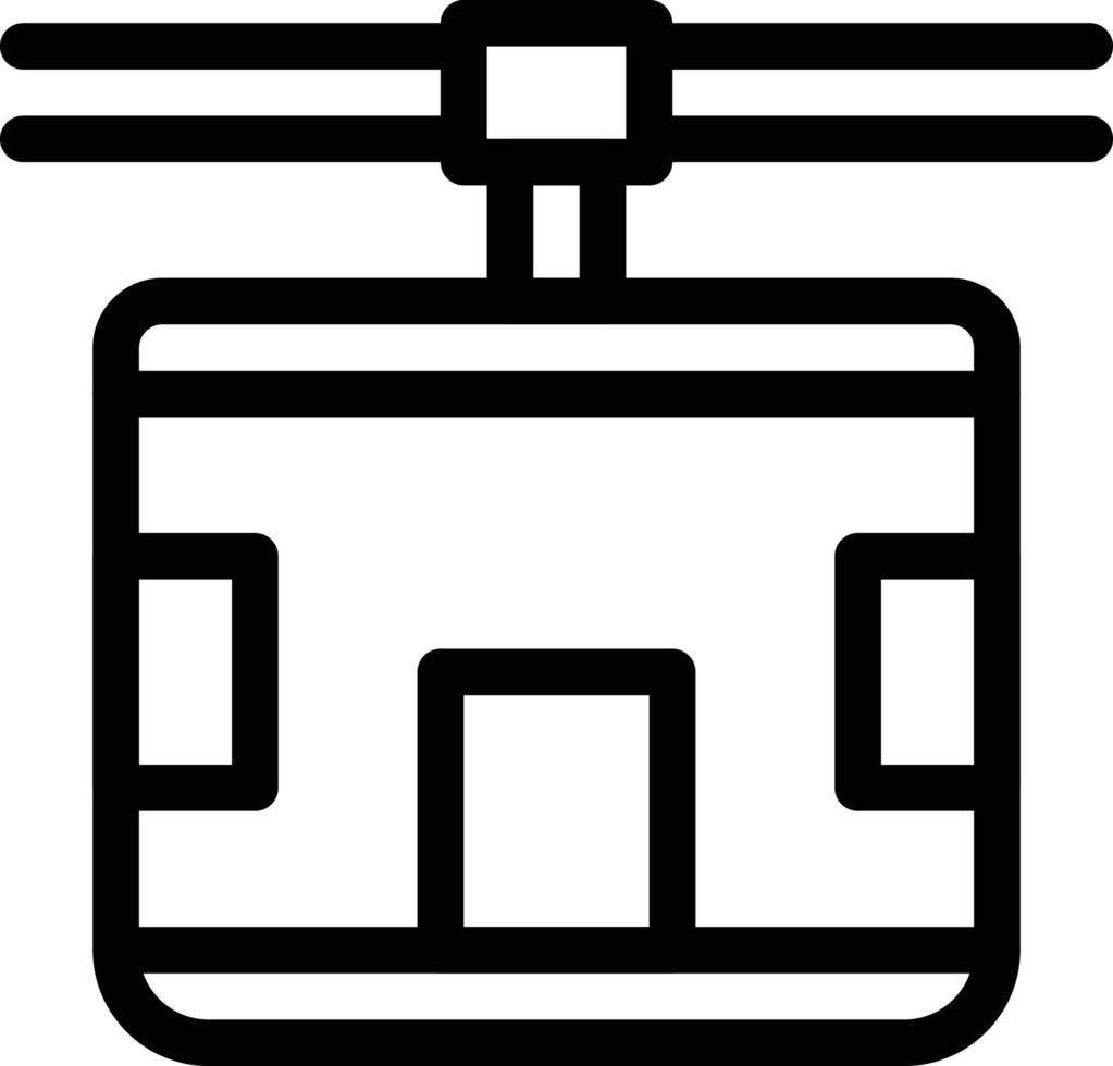 stollift vektor illustration på en bakgrund. premium kvalitet symbols.vector ikoner för koncept och grafisk design.