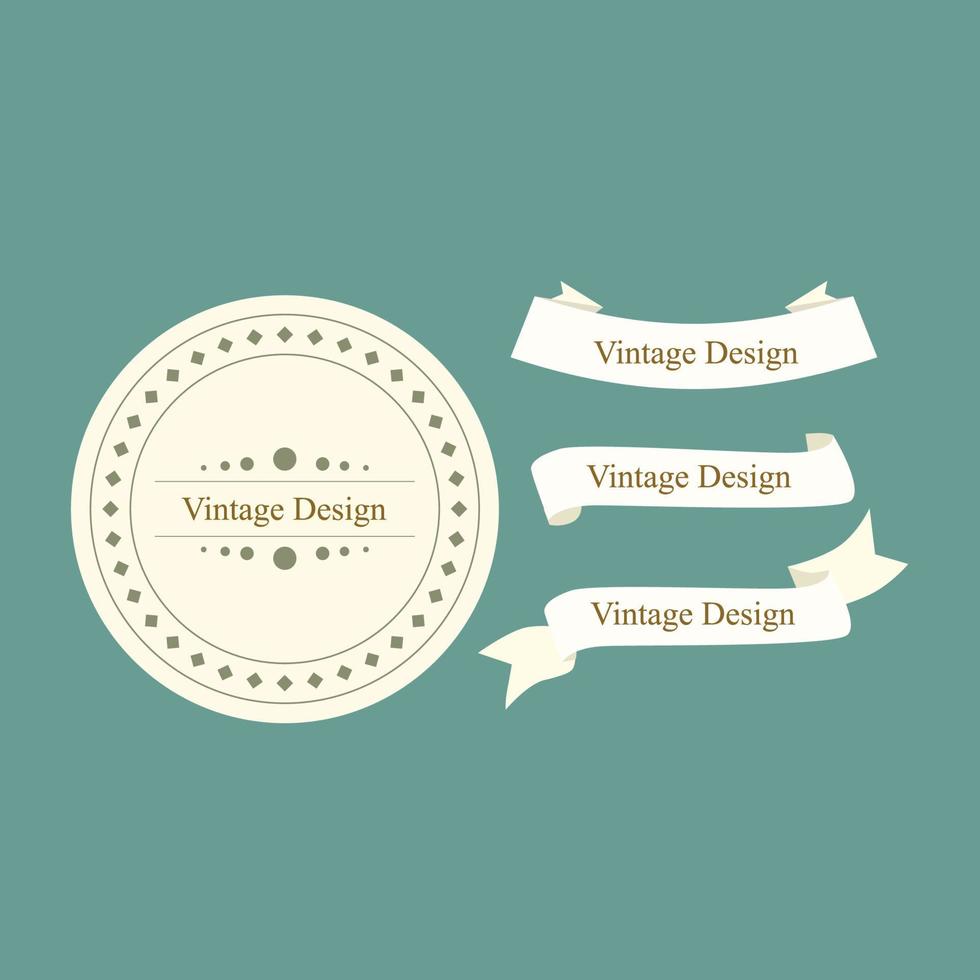 vintage design für etikettenprodukt vektor