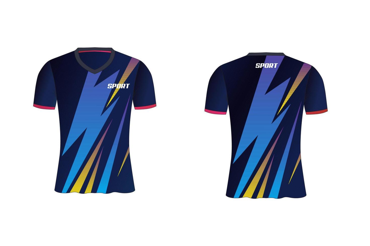 jersey är en elak sport-t-shirtdesign för fotbolls-, basket- och volleybollslag vektor