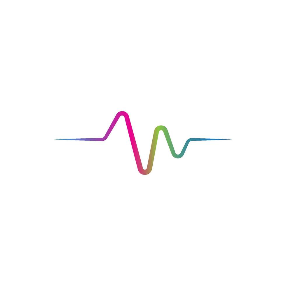 Wellenlinienmusik, Audiospektrum, Sound-Equalizer-Vektor vektor