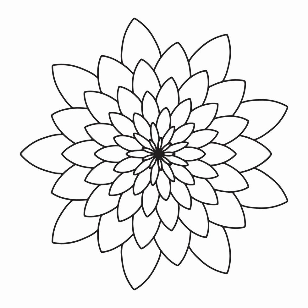 lyxig prydnadsmandala design bakgrund, mandala prydnad eller blomma bakgrundsdesign. vektor