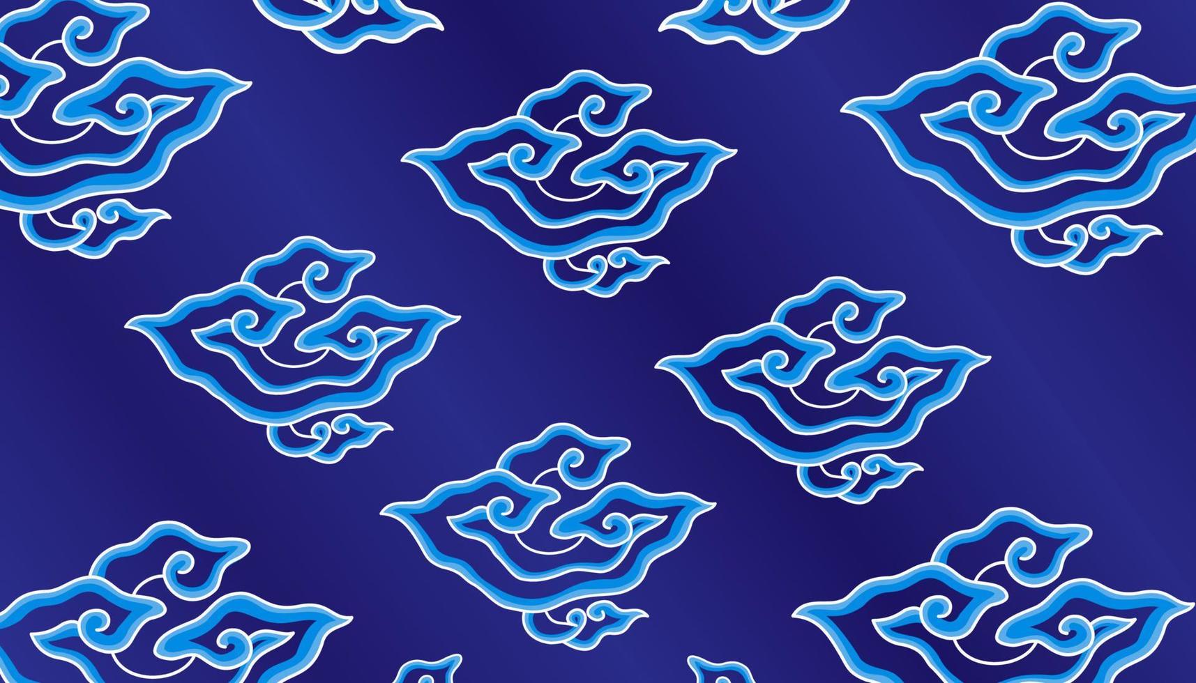Vektor Batik megandung blau