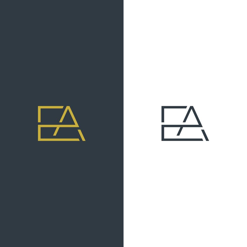 e och en initial baserad logotypdesign. modern minimal sans serif teckensnittslogotyp vektor