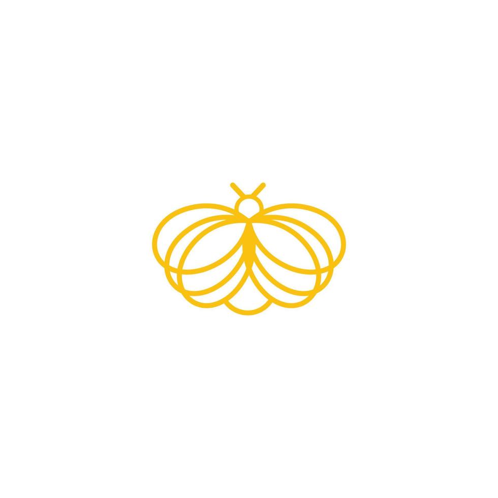 Biene Honig kreatives Vektorsymbol Symbol Logo. harte Arbeit lineares Logo. vektor