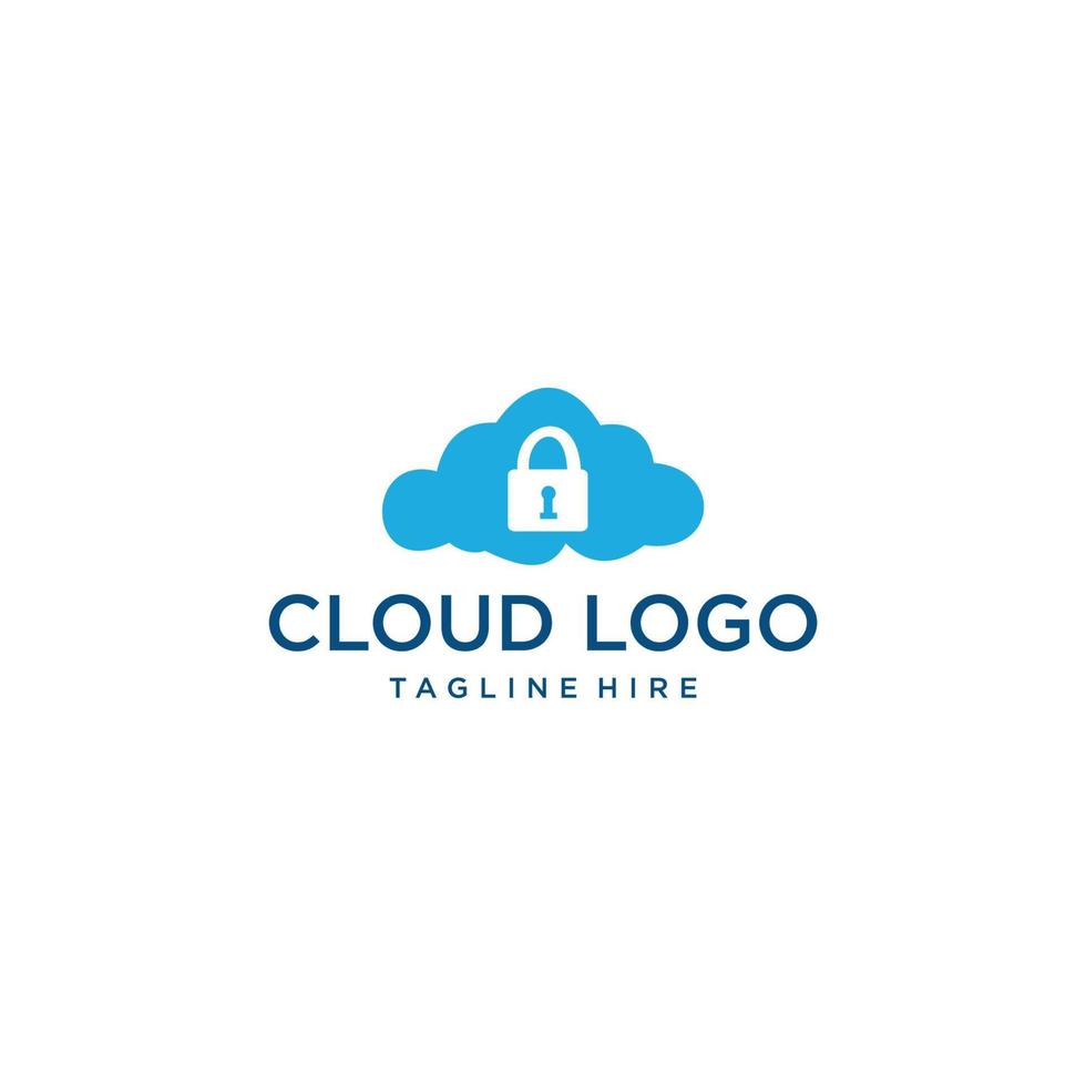 Cloud-Logo-Vektor-Design-Vorlage vektor