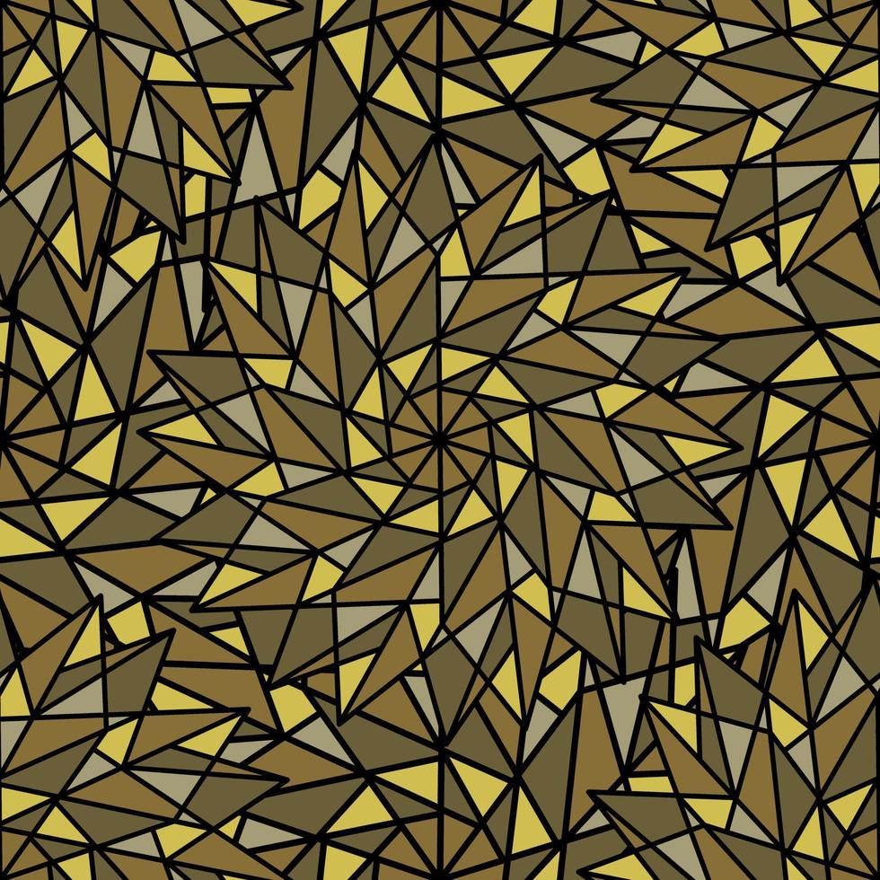 abstrakter beige Vektor nahtloser Hintergrund mit komplexen geometrischen Sternen in Form eines Kaleidoskops