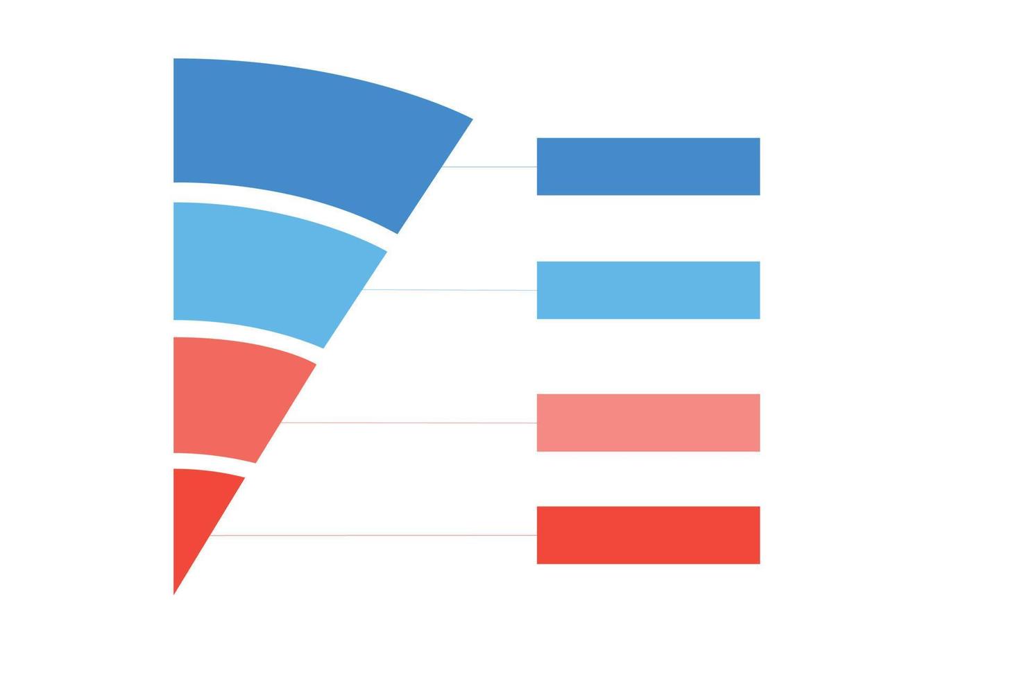 Gewinn- und Verlustbericht. Illustration der Infografik-Geschäfts-, Diagramm- und Diagrammplanung vektor