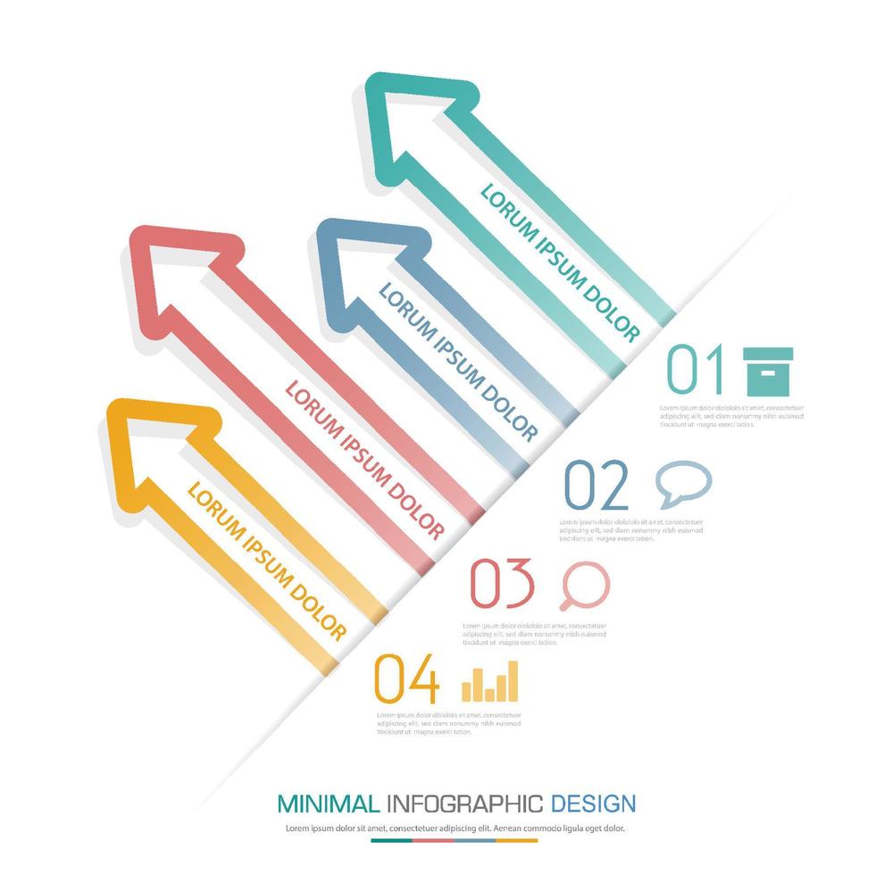 infographic platt vektor designelement illustration för webbbanner eller presentation används