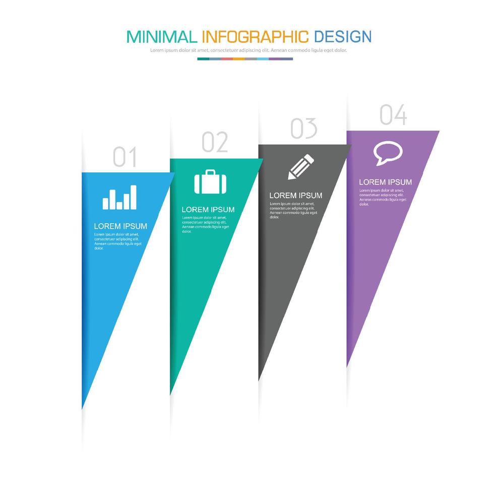 infographic platt vektor designelement illustration för webbbanner eller presentation används