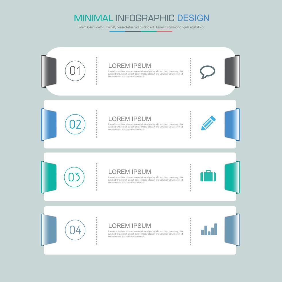 infografiska element med affärsikon på fullfärgsbakgrundsprocess eller steg och alternativ arbetsflödesdiagram, vektordesignelement eps10 illustrationirh vektor