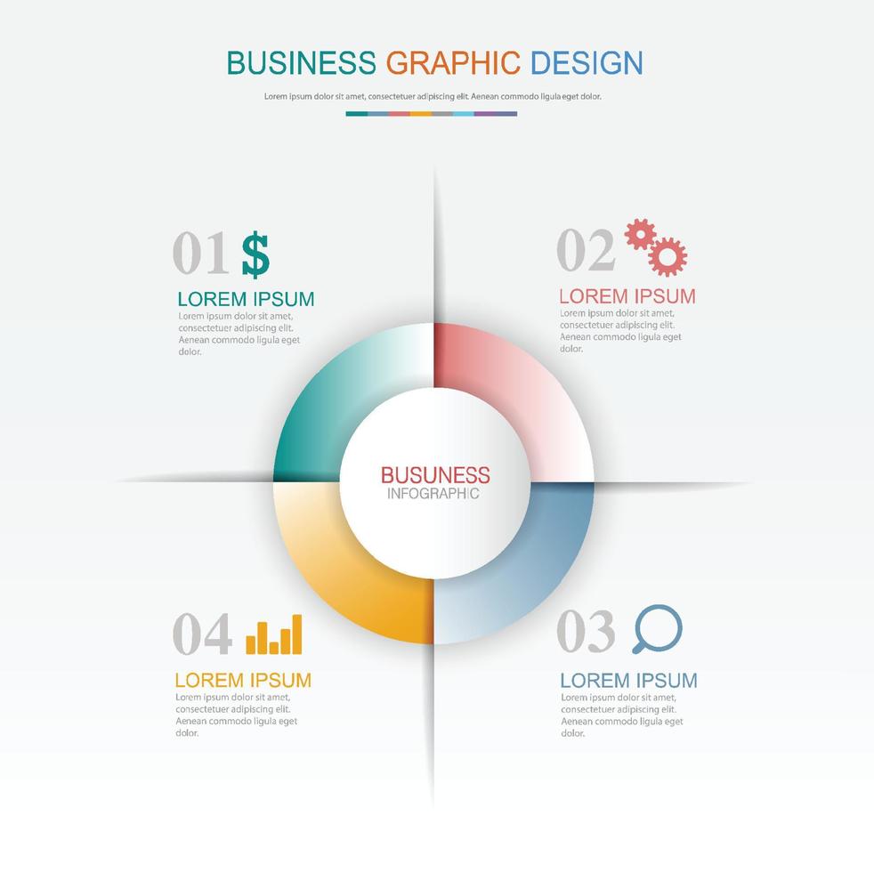 infographic platt vektor designelement illustration för webbbanner eller presentation används