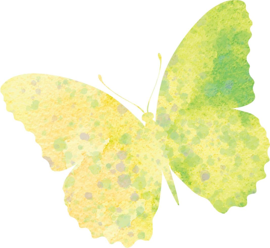 aquarell schmetterling. mehrfarbige Design-Silhouette. Druck, Aufkleber, Laser vektor