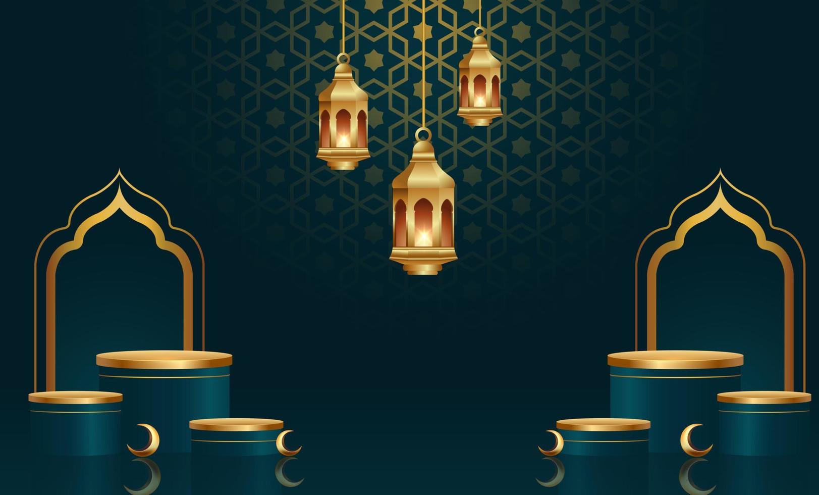 ramadan kareem banner bakgrundsdesign illustration vektor