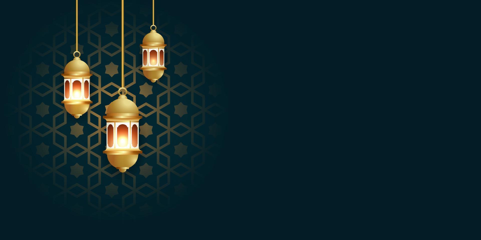 Ramadan Kareem Banner Hintergrund Design Illustration vektor