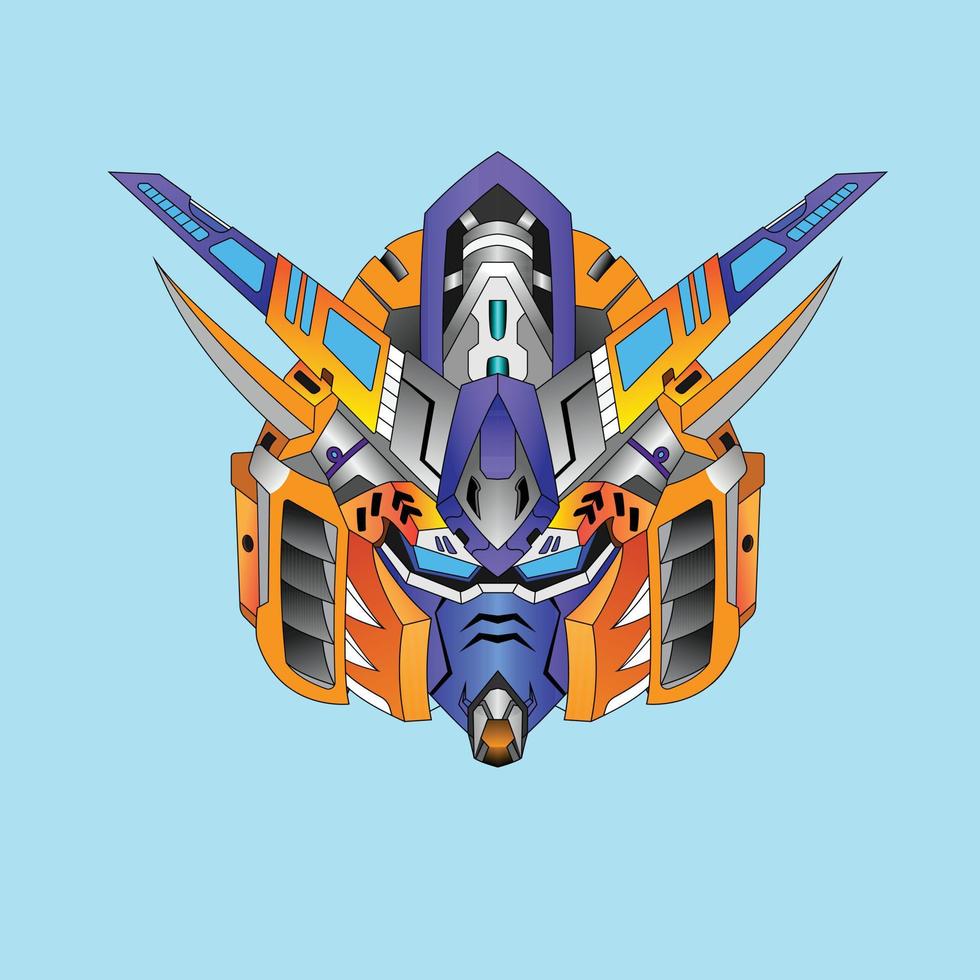 krigare cyborg huvud robot riddare i den heliga geometrin ornament bakgrund, perfekt för t-shirt design, klistermärke, affisch, varor och e-sport logotyp vektor