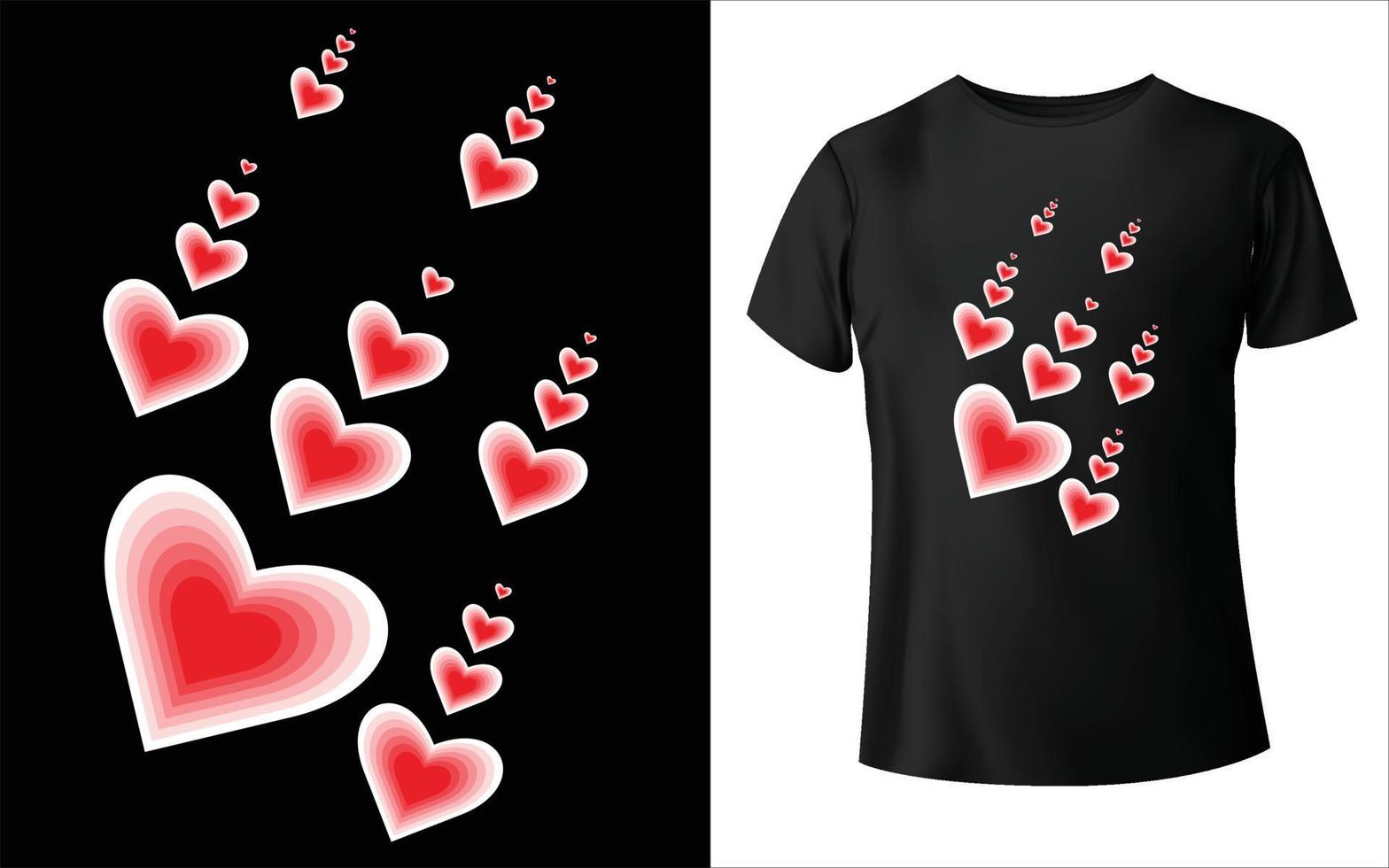Liebe Blumenvektor T-Shirt-Design Liebesvektor vektor