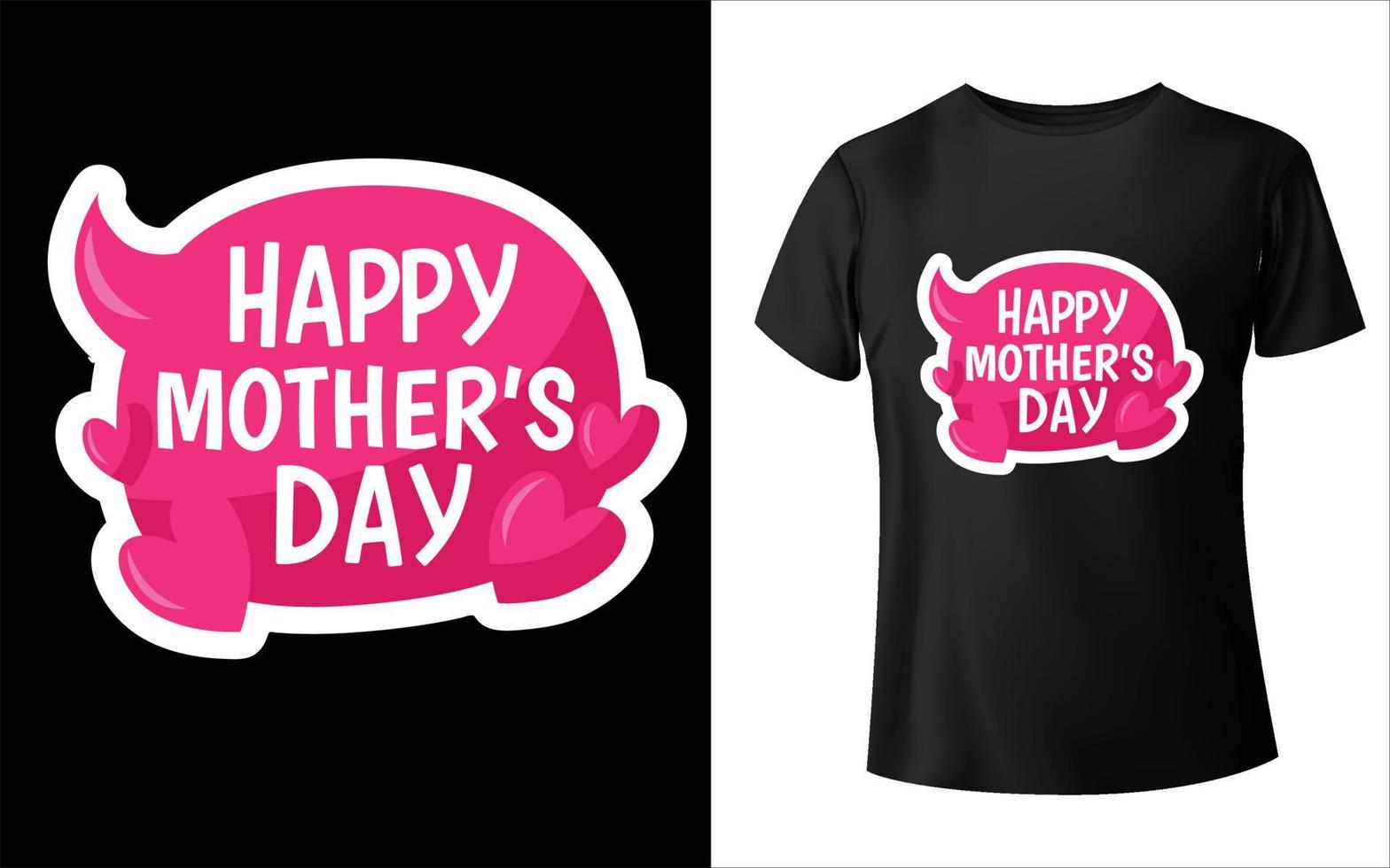 T-Shirt-Design zum Muttertag. Mama-Vektor, Vektorgrafiken, Mama-T-Shirt-Design vektor