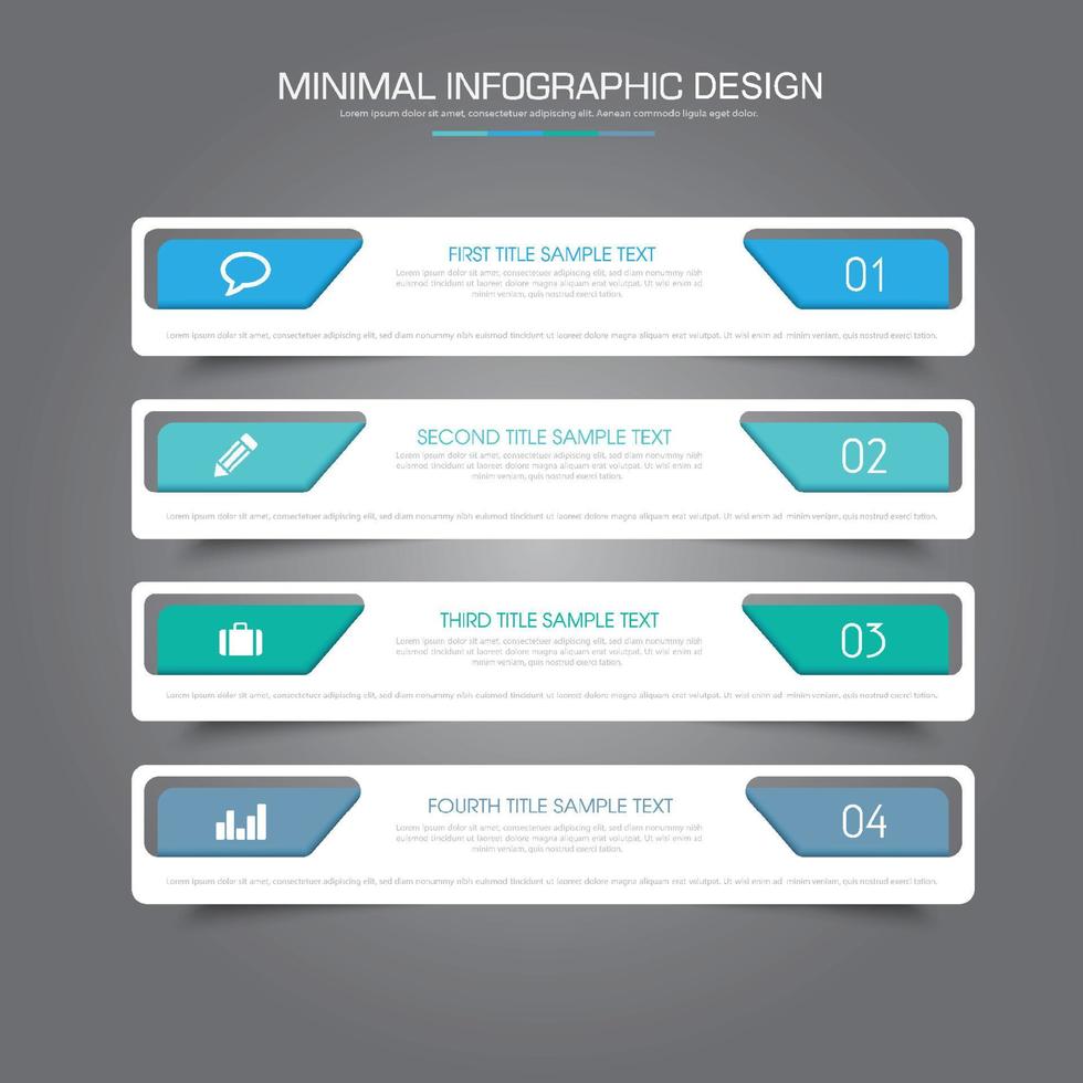 business infographic mall med ikon, vektor design illustration