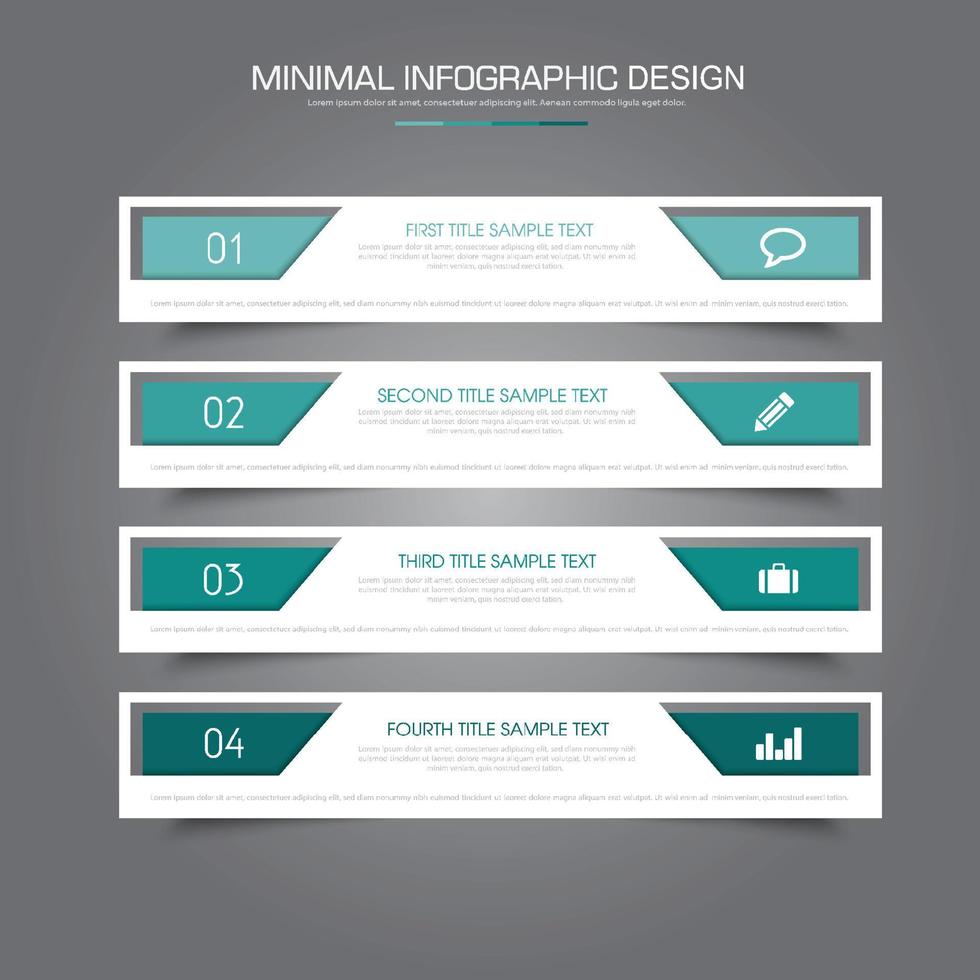 Business-Infografik-Vorlage mit Symbol, Vektor-Design-Illustration vektor