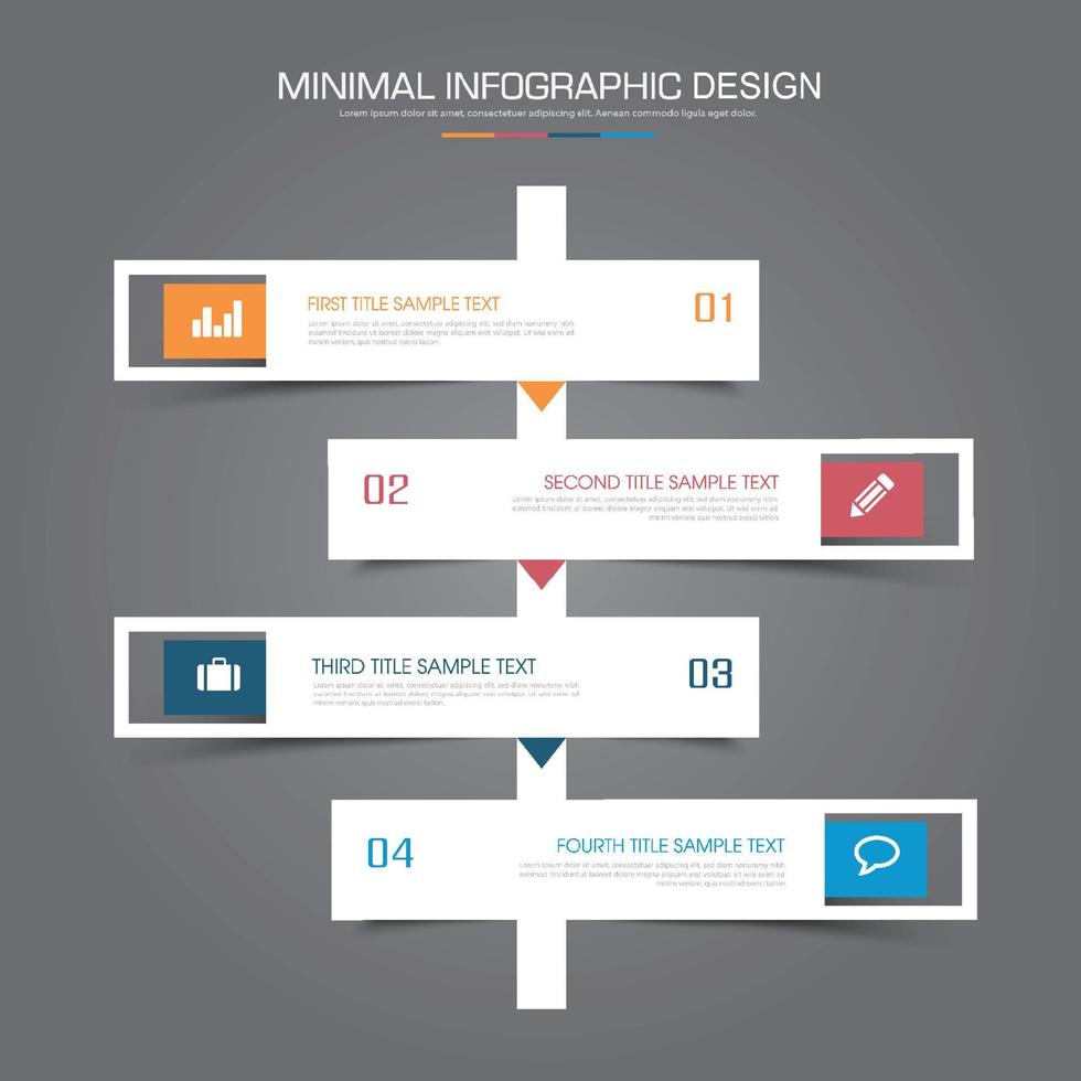 business infographic mall med ikon, vektor design illustration