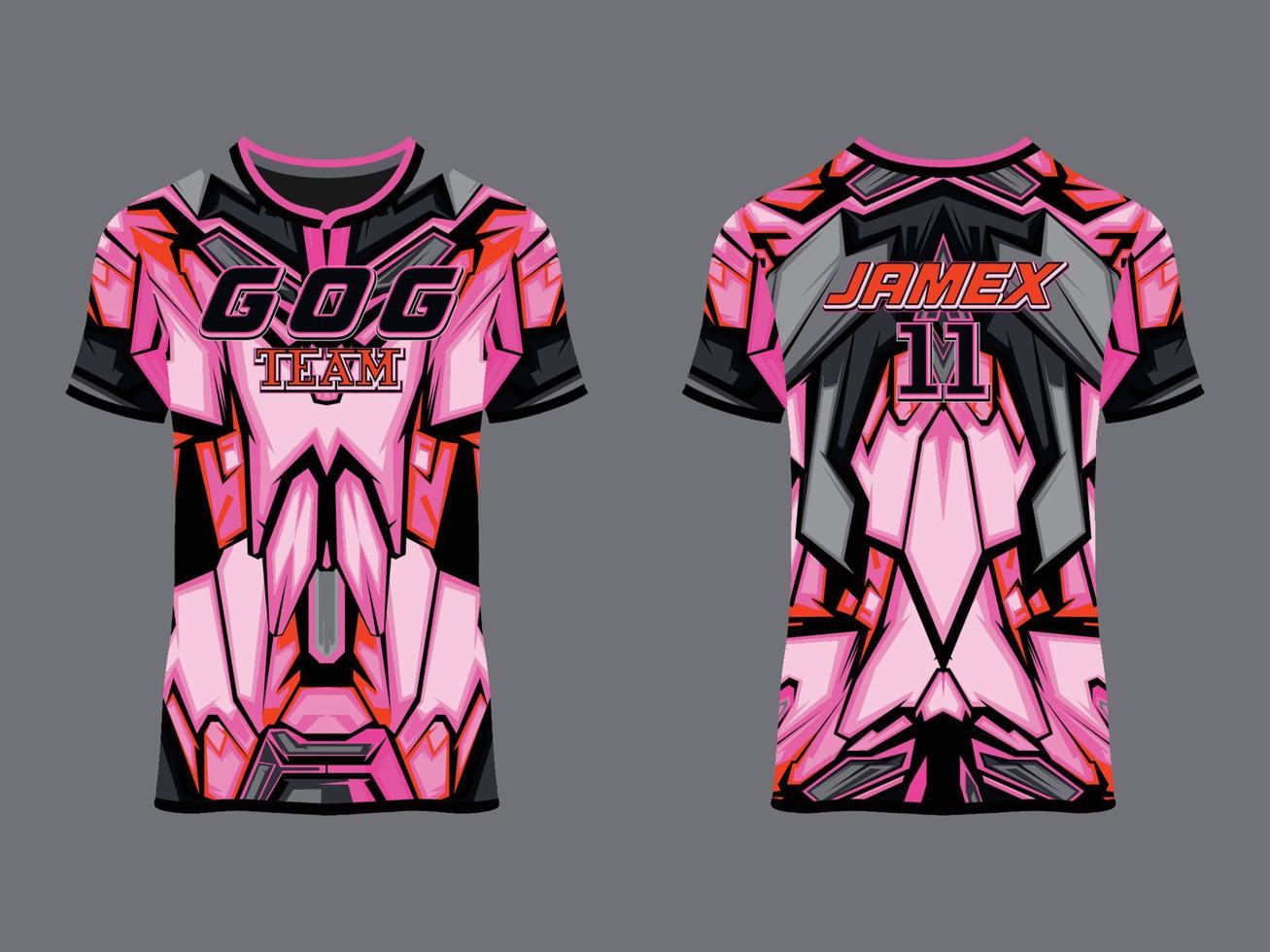 gaming jersey club abstrakt vektordesign vektor