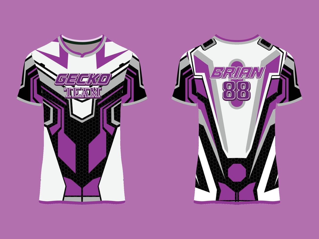 gaming jersey club abstrakt vektordesign vektor