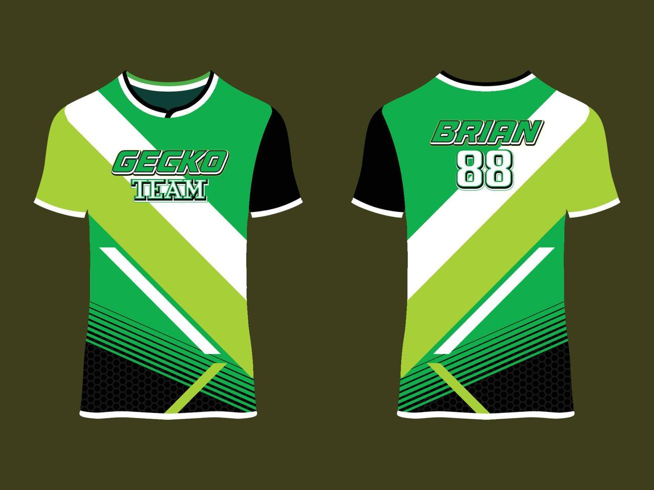 abstraktes Vektordesign des Gaming-Jersey-Clubs vektor