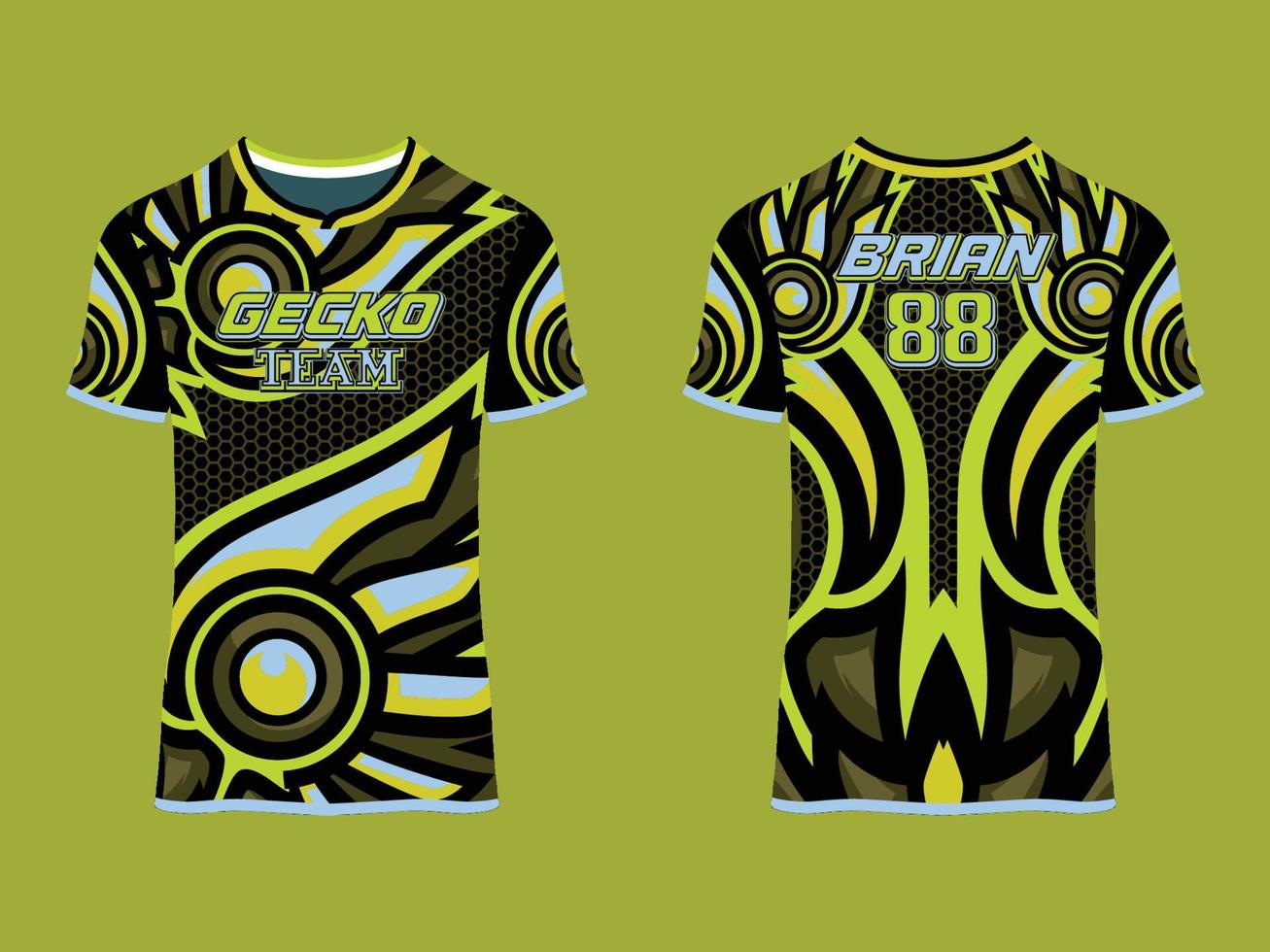 gaming jersey club abstrakt vektordesign vektor