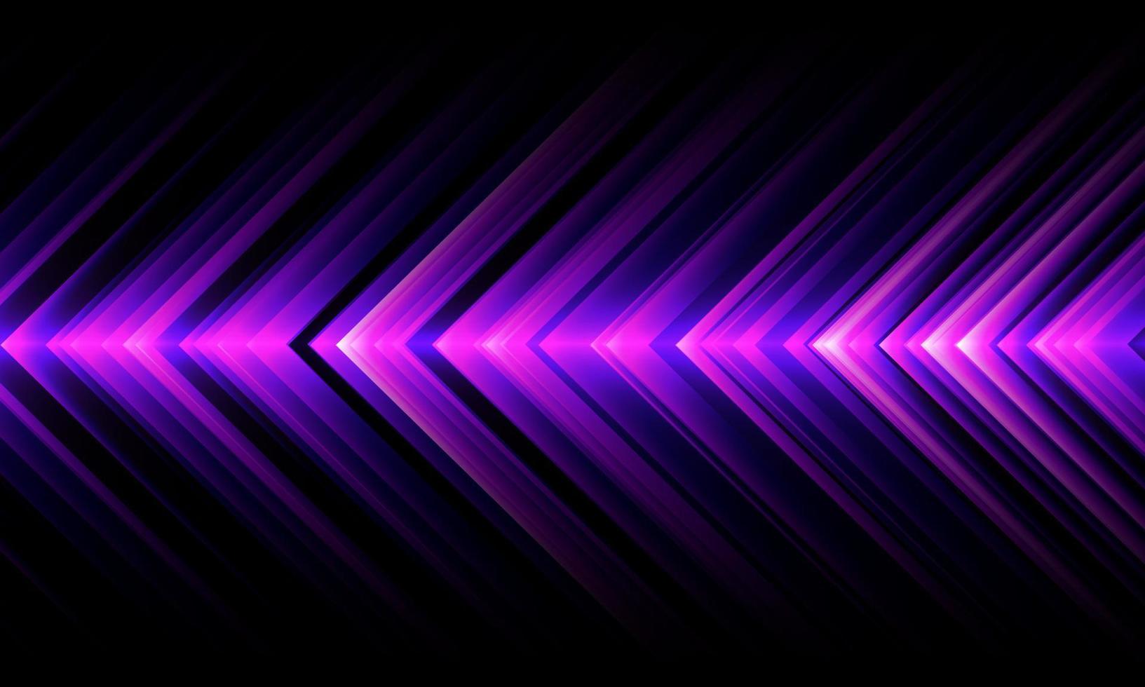 abstrakt lila pil ljus riktning mönster design modern futuristisk teknik bakgrundsvektor vektor