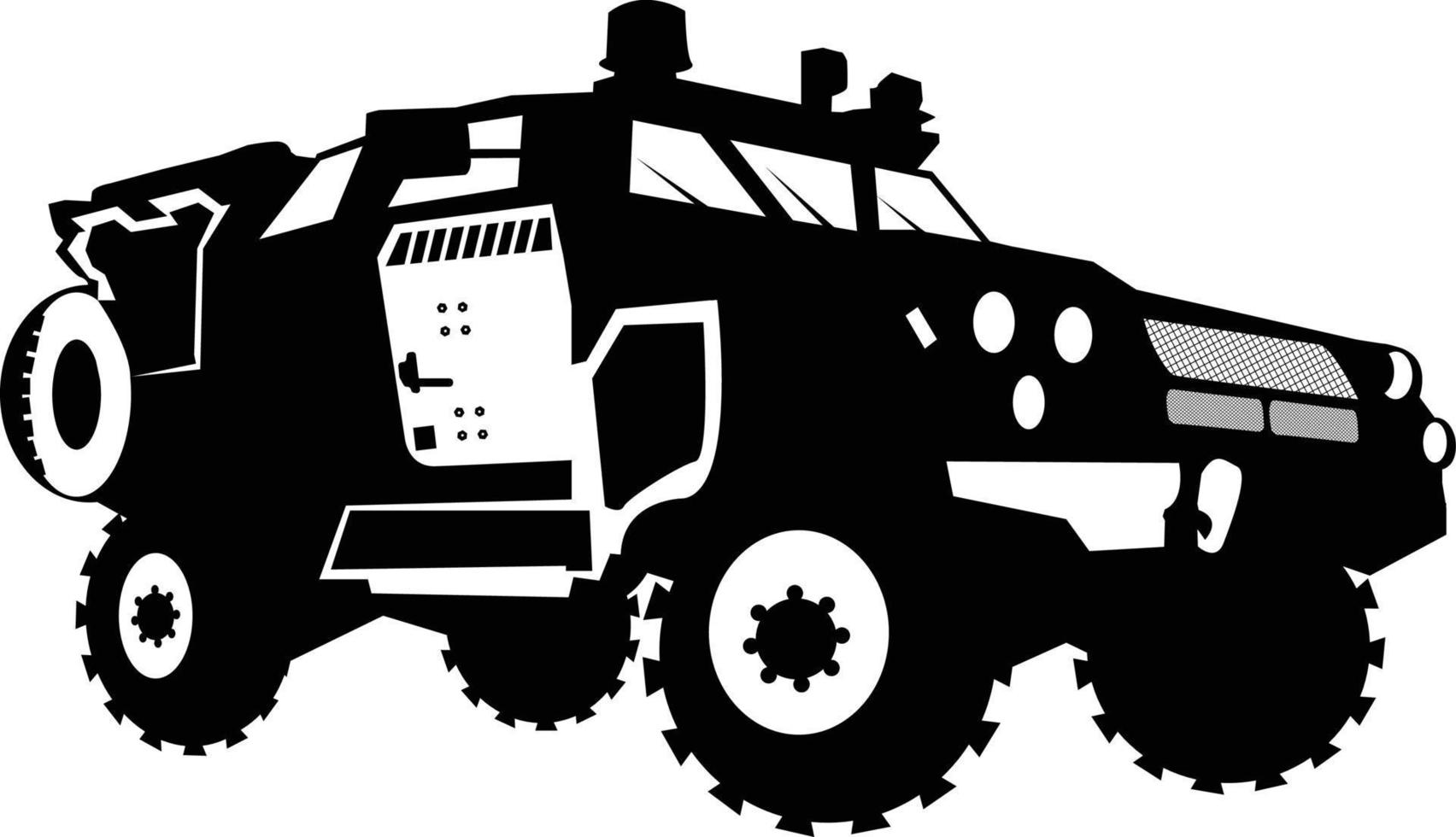 militär fordonsvektor, armébil lastbilstank, max pro mrap fordonsvektor vektor