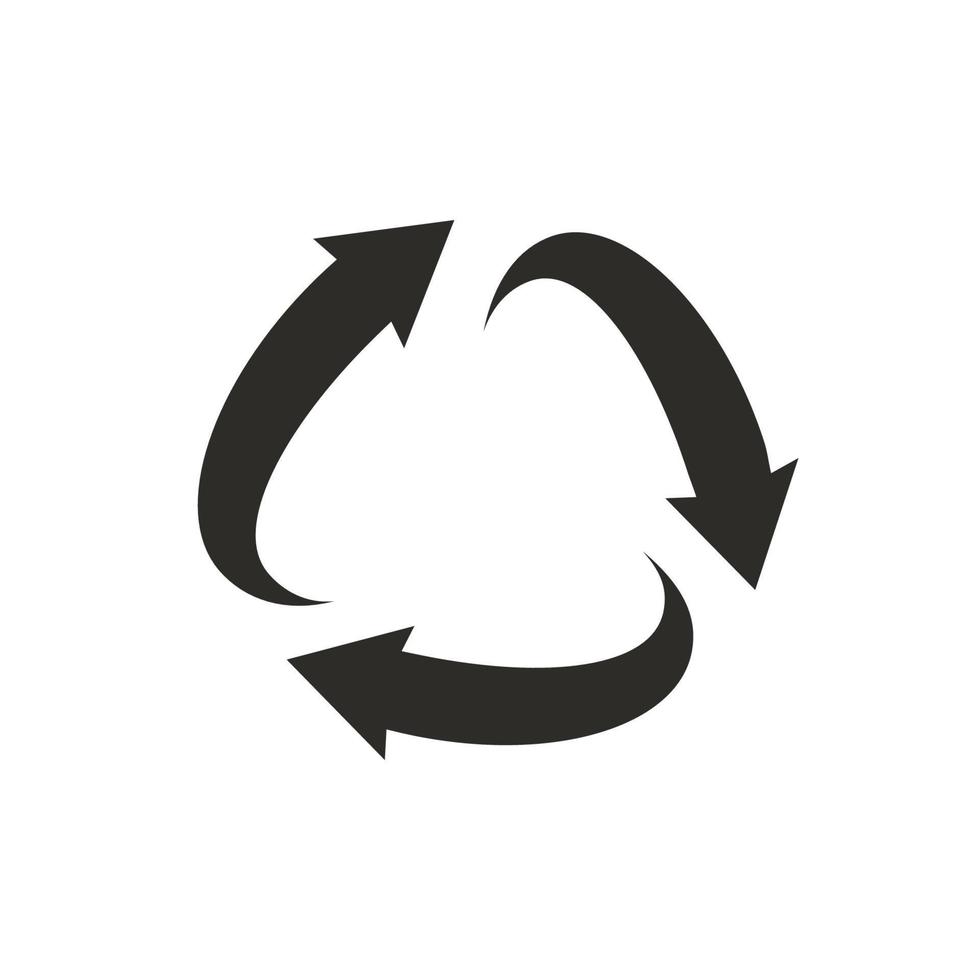 Vektor-Recycling-Symbol isoliert auf weißem Hintergrund vektor