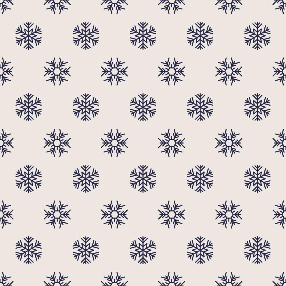 Weihnachten Musterdesign mit Schneeflocke schwarz auf weißem Hintergrund vektor