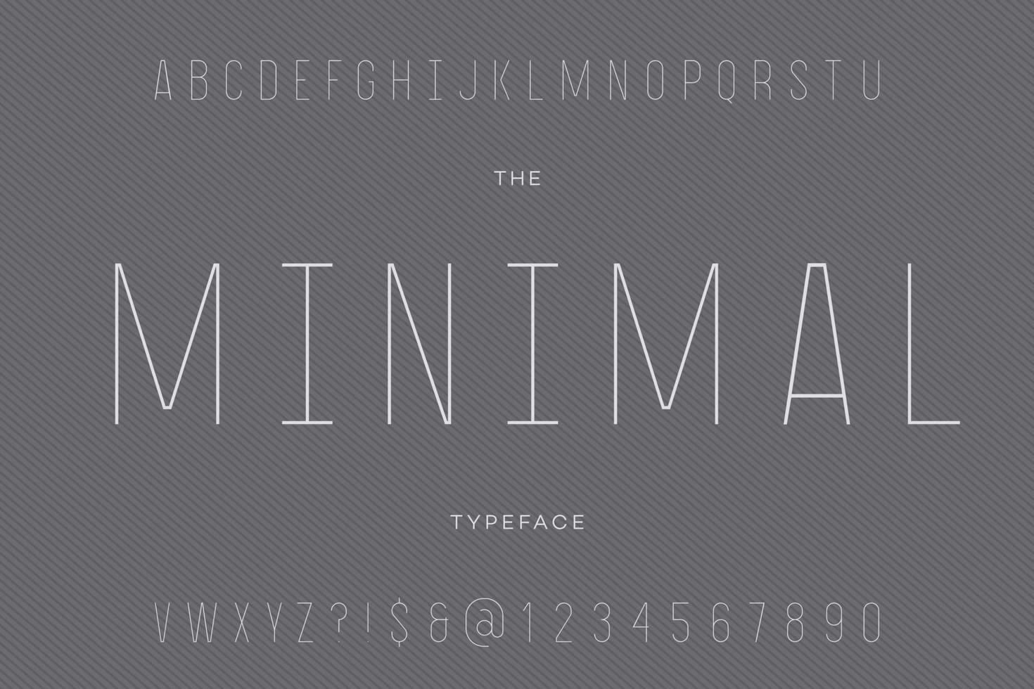 minimal typsnitt trendig typografi vektor